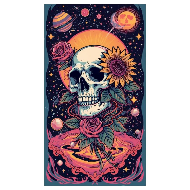 Crâne et Fleur de l’Espace