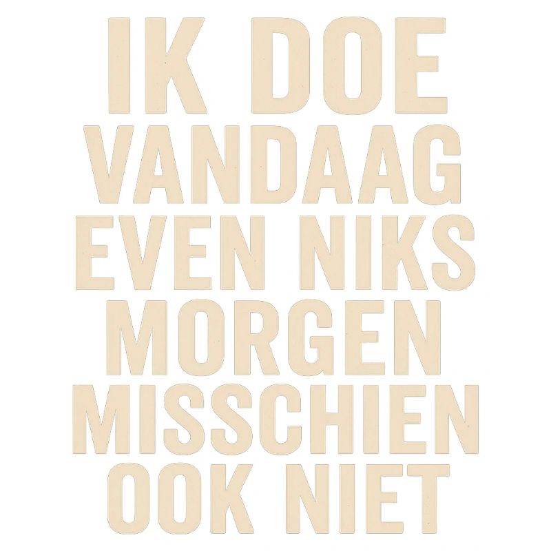Nothing today, maybe tomorrow