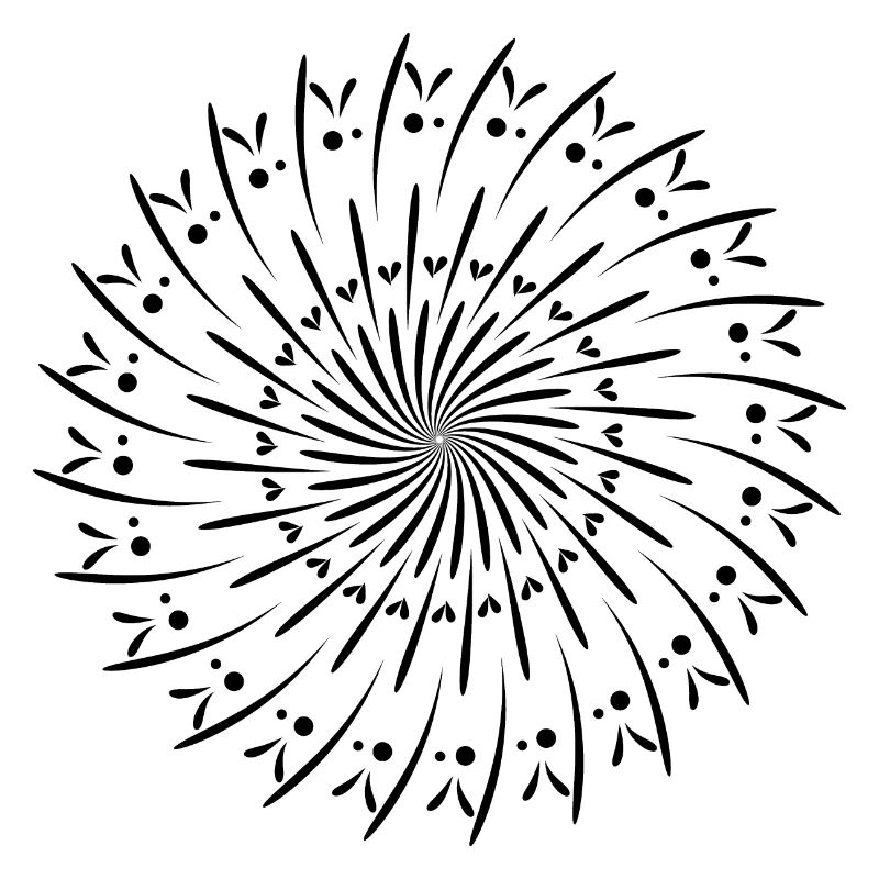 Drehende Kreis Muster Kreis Geschenkidee