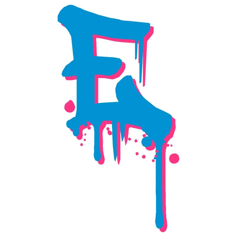 Graffiti E tombe jet de sang Farbklex
