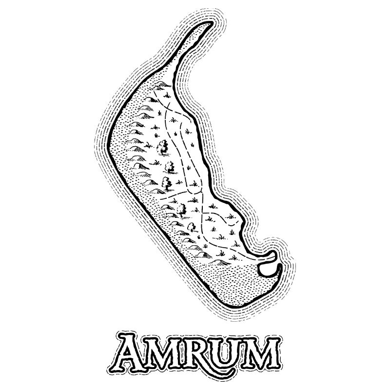 Amrum | Antique map | treasure map
