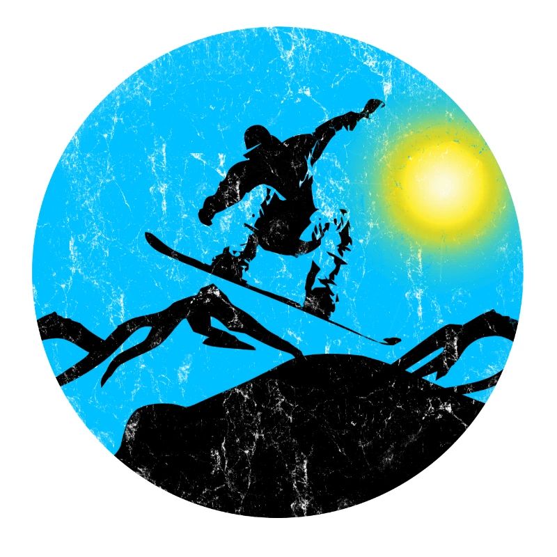 Snowboarder jump