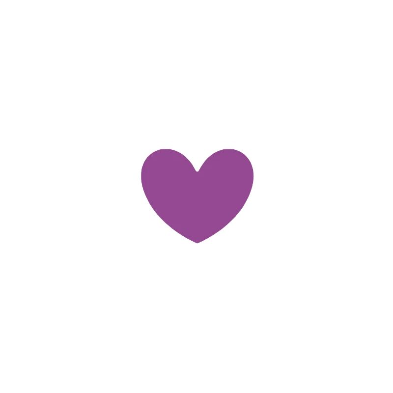 Coeur Violet Blanc avec Flèche Saint Valentin