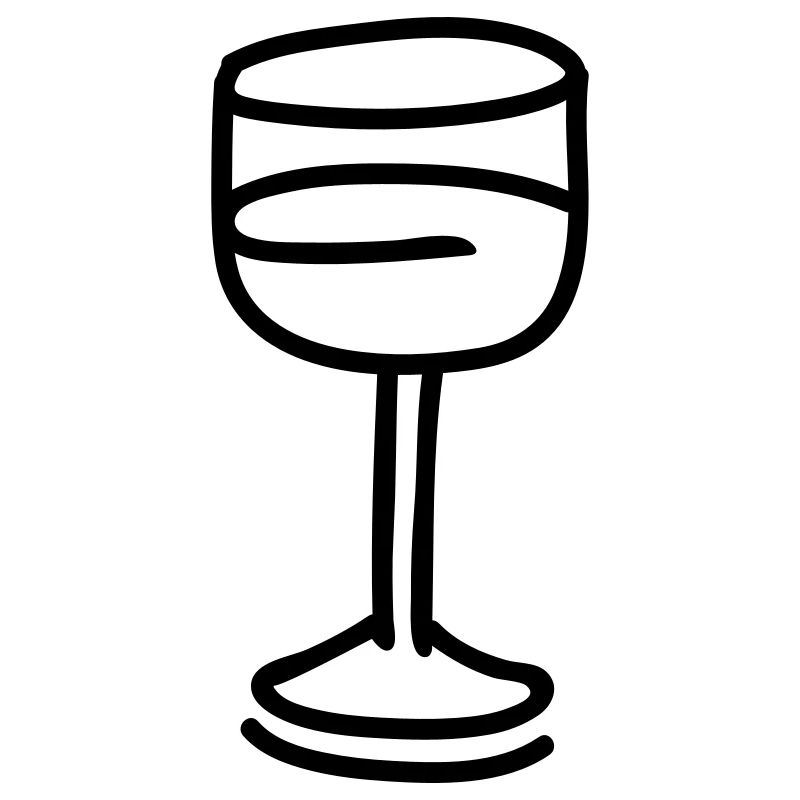 Weinglas - line