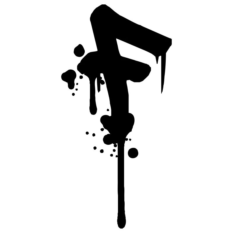 Graffiti F gouttes Farbklex spray