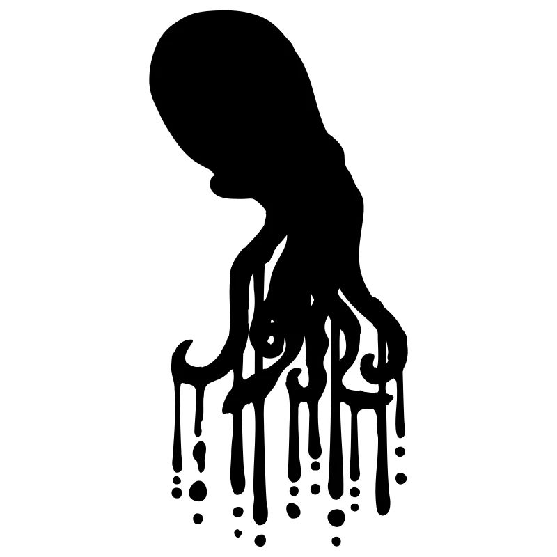 Tentacle Octopus Ink Drop Graffiti Spray Cool