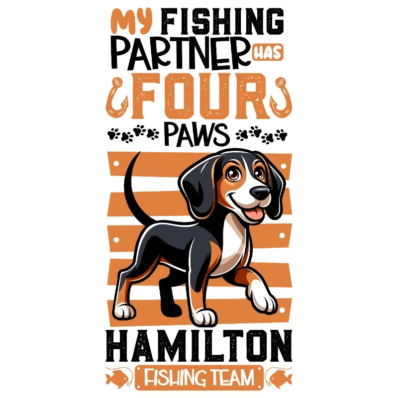 Pêche et chien de chasse à l’odeur hanovrienne