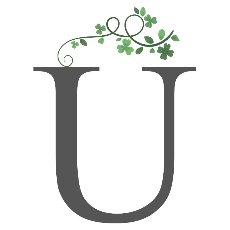 U with shamrocks