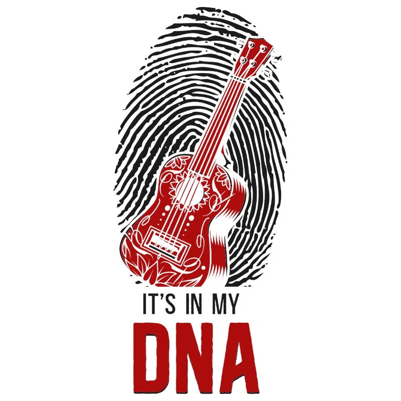 Hawaiian Ukulele Uke Fingerprint
