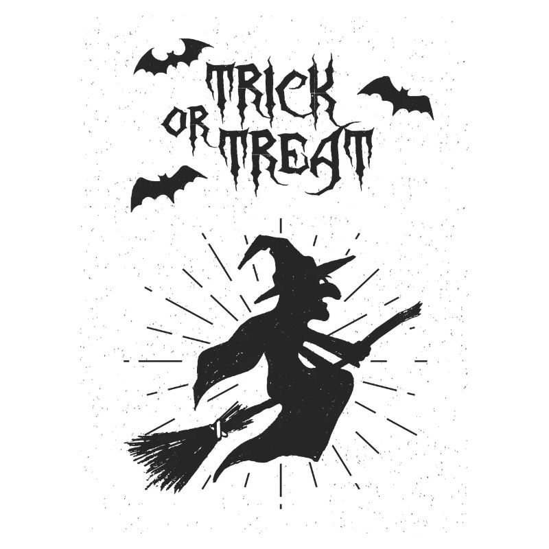 Halloween trick or treat witch