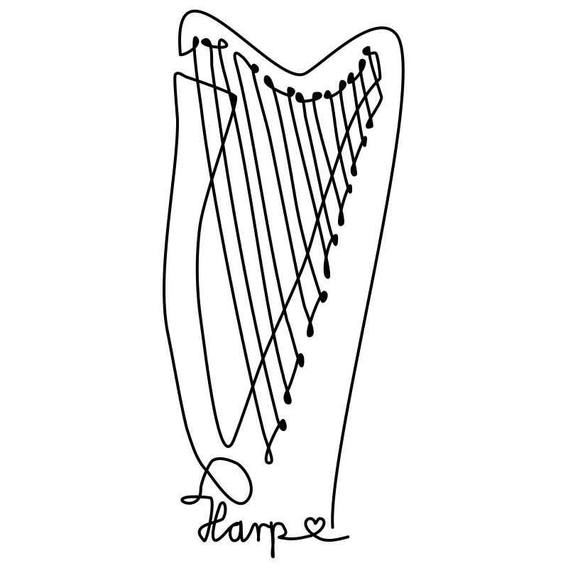 one line harp