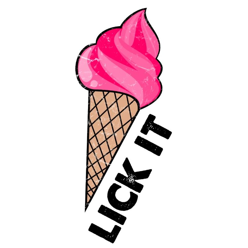 Lick it / Eistüte / Eiscreme / Sonne Sommer-Shirt