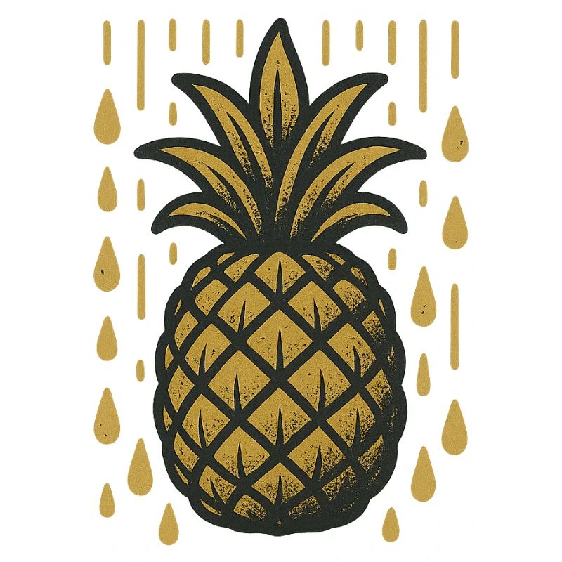 Ananas doré au cytise
