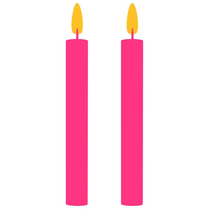 2 Candles / / two / / Second Birthday / / second