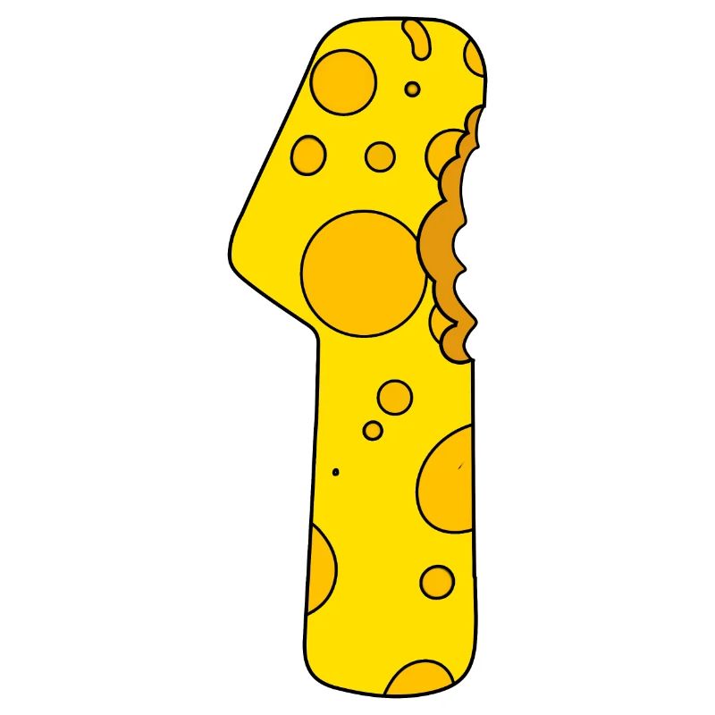 Zahl 1 - Eins - Gewinner - Erster -Sieger