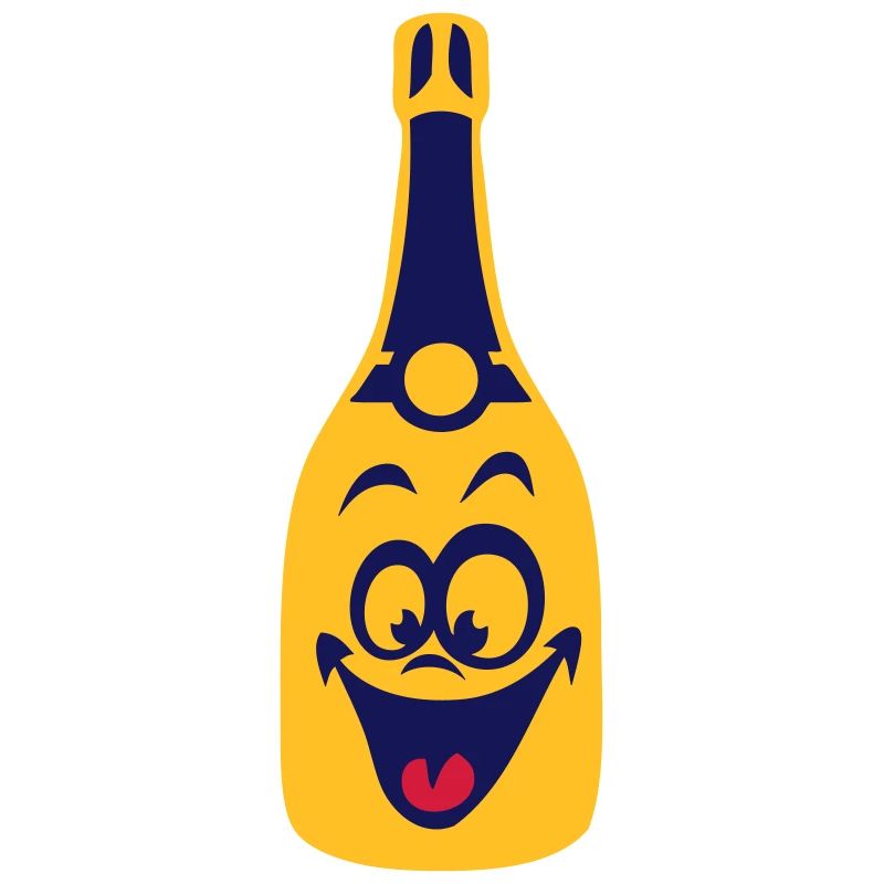 bouteille smiley comique rigolo