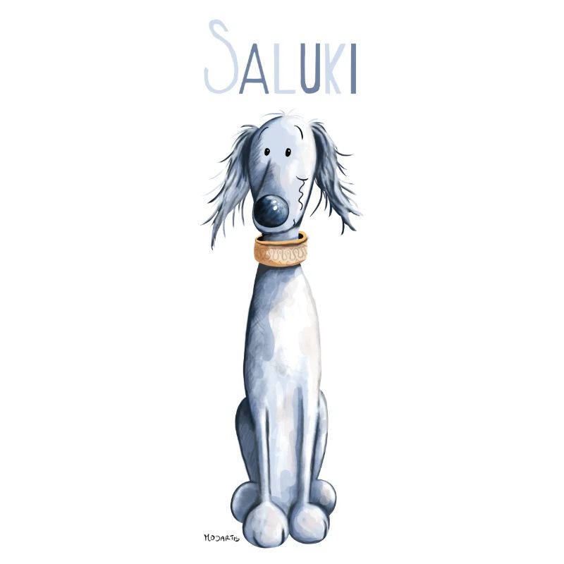 Da sitzt ein Saluki