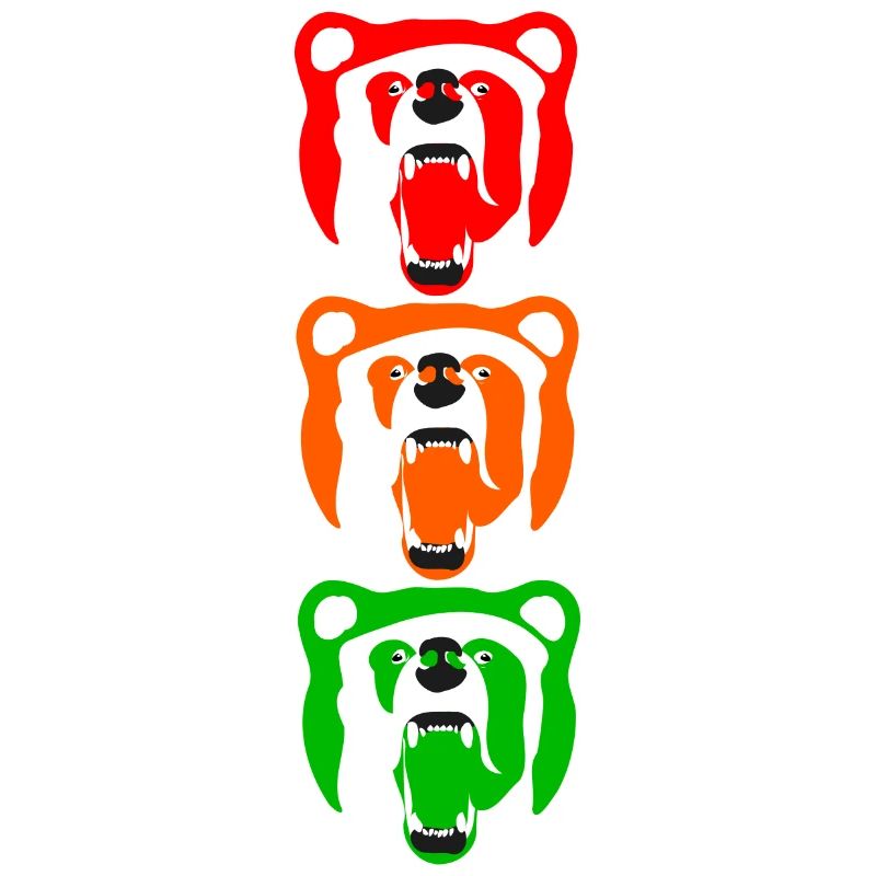 Berlin bear design art cadeau coloré feu de circulation
