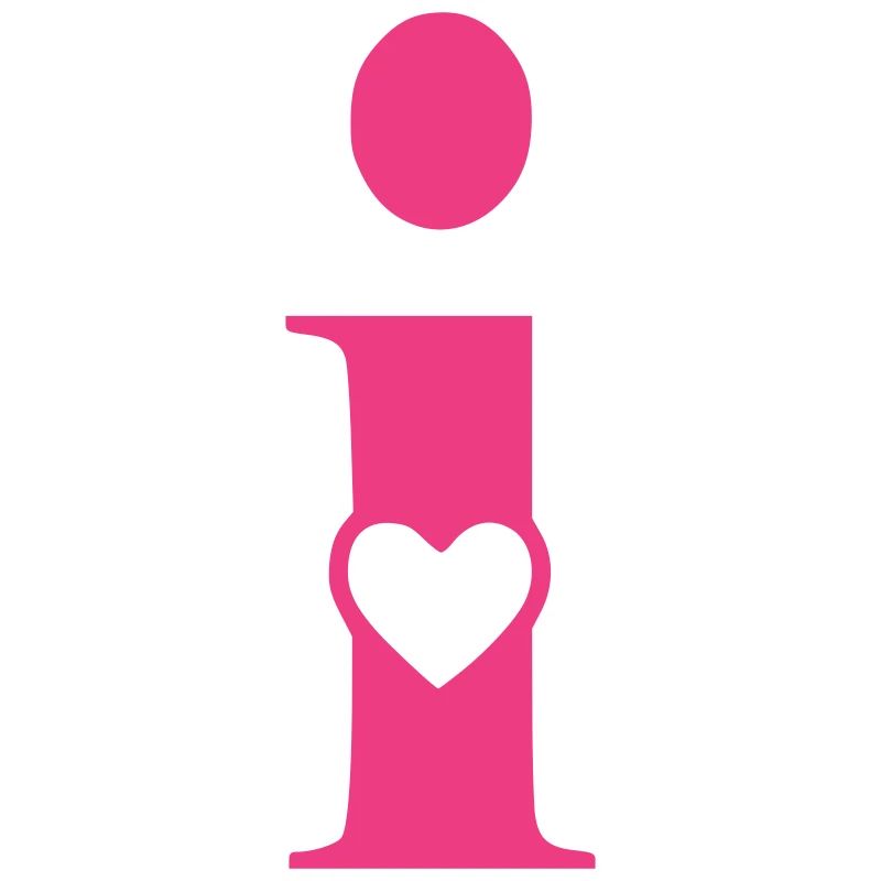 Lettre i Lettre initiale avec coeur