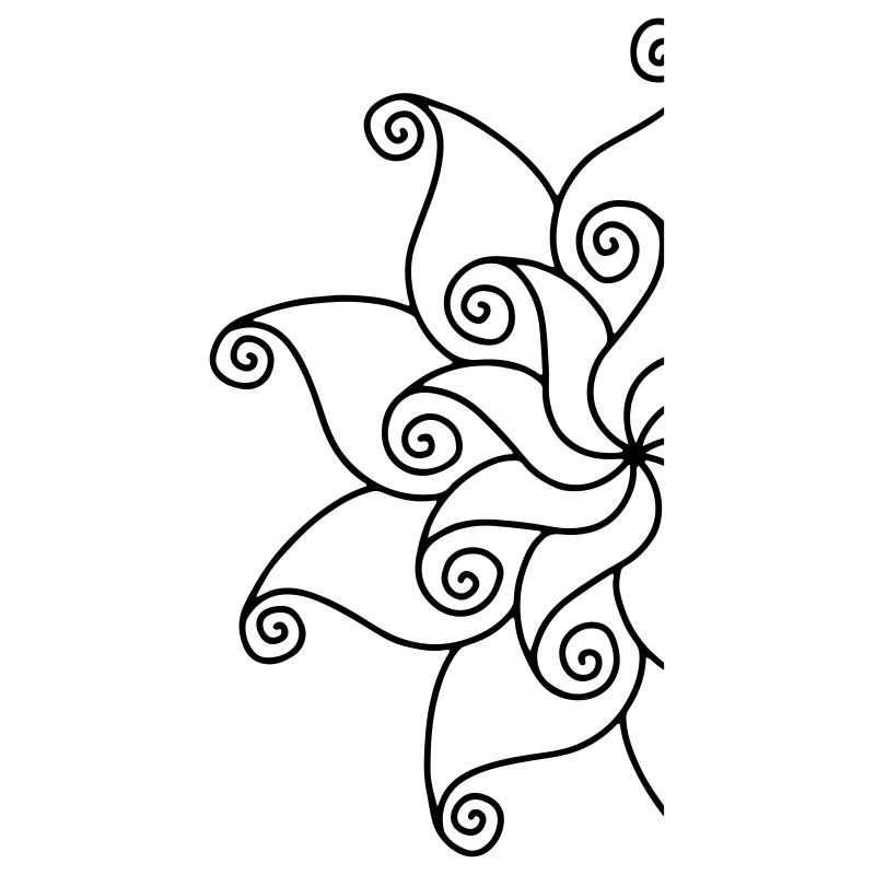 Fragment de fleur de mandala