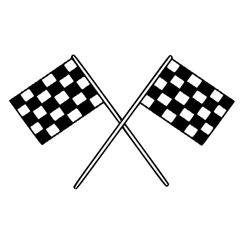 Drapeau Course Cible Voiture