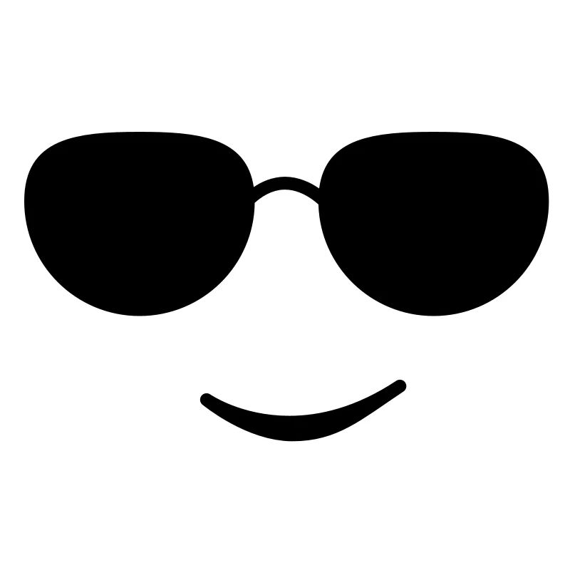 sunglasses smile black