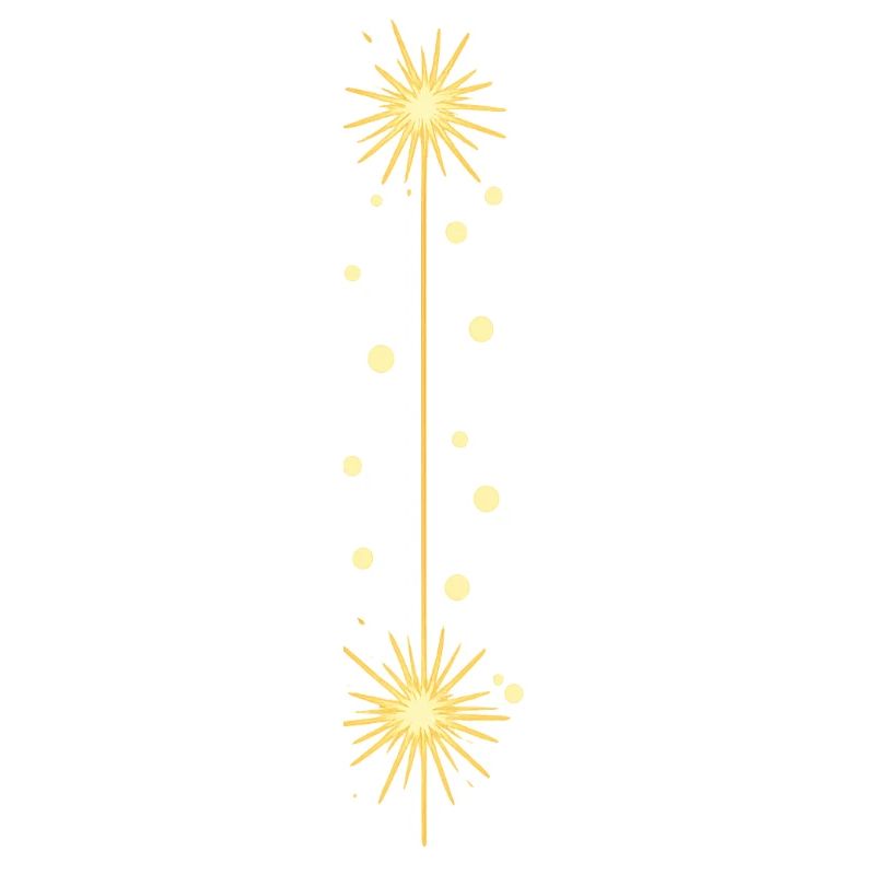 Lignes de feux d’artifice dorées