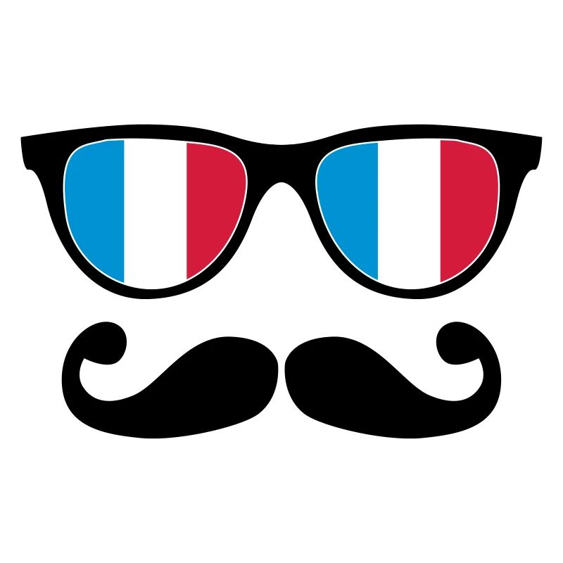 french mustache glasses nerd - like a sir