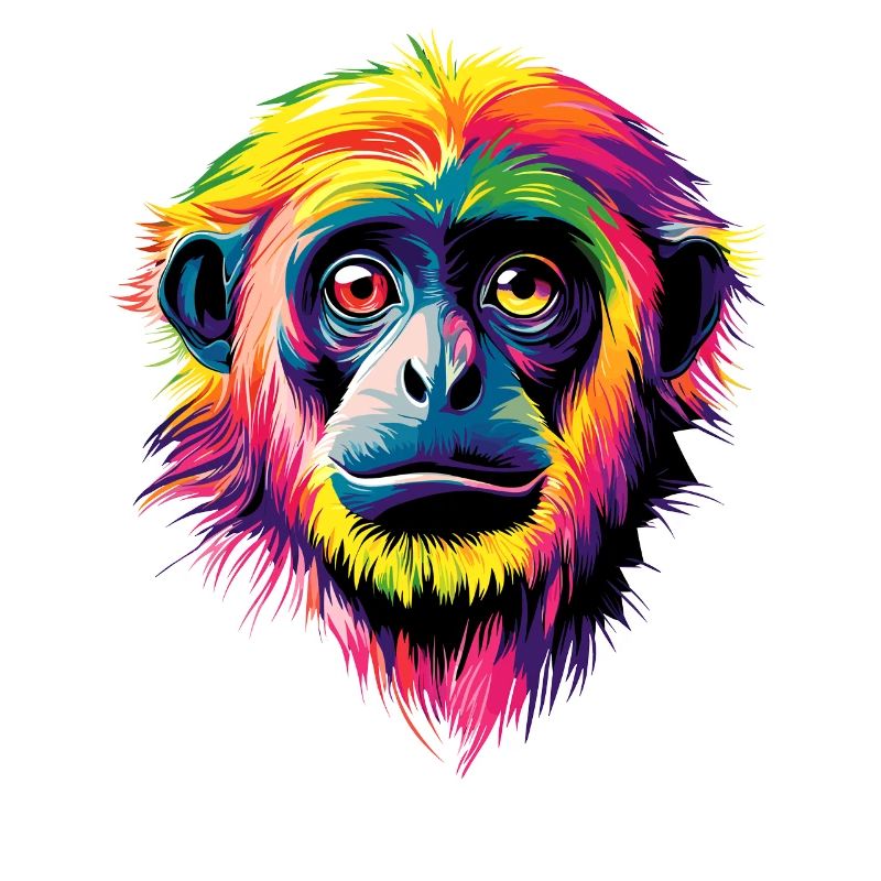 Gibbon Monkey Whitehand Gibbon Monkey Cute Lar Gibbons