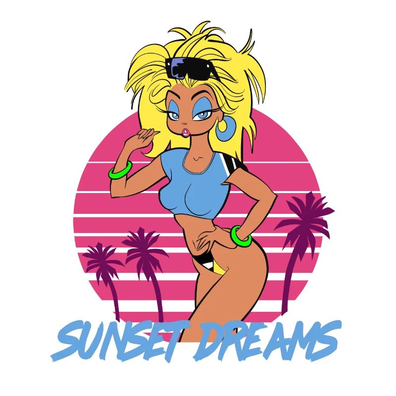 Sunset Dreams Pinup Yellow