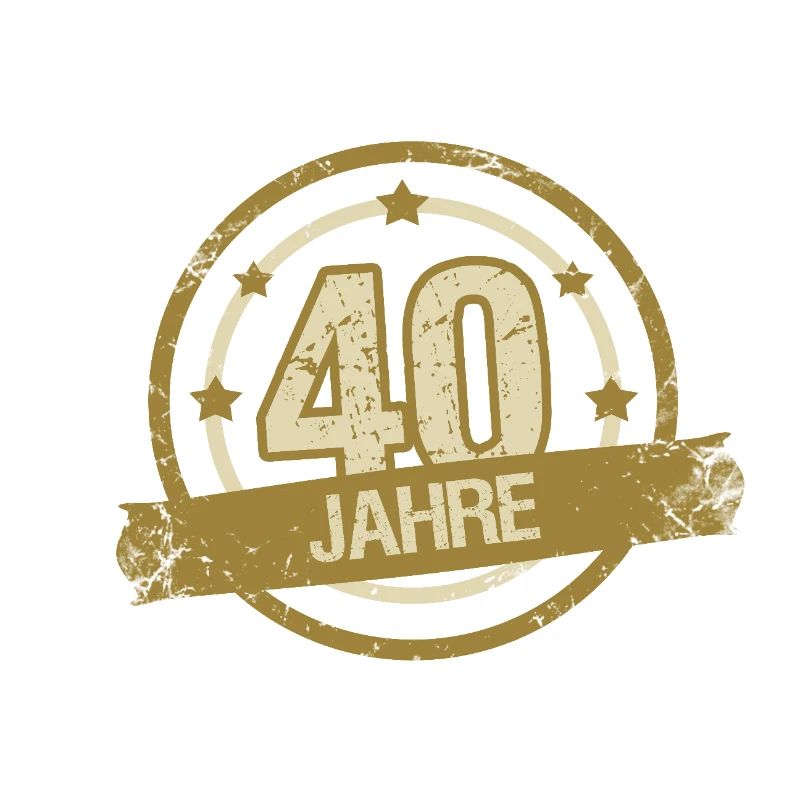 40. Geburtstag Emblem Geschenk retro