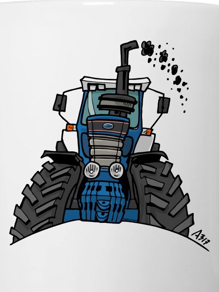 0538 blue tractor