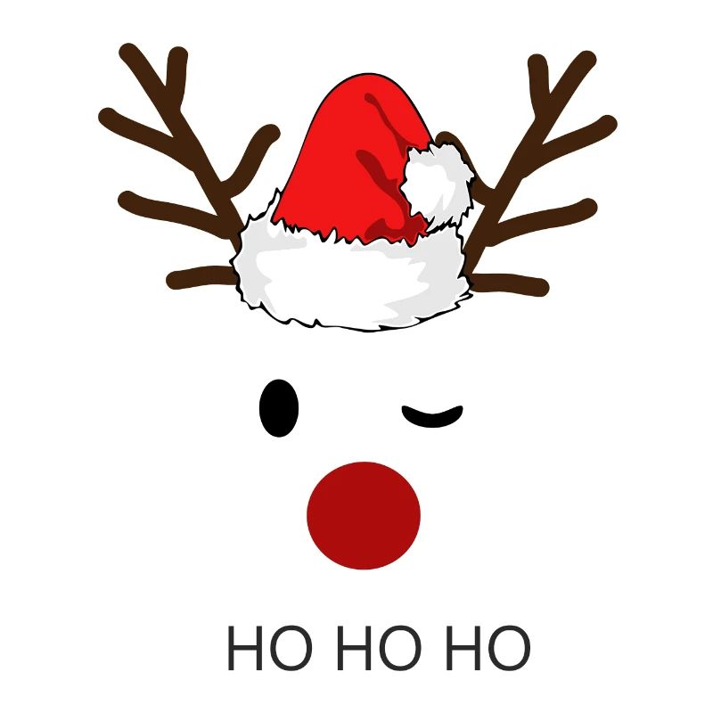 Reindeer Santa Hohoho