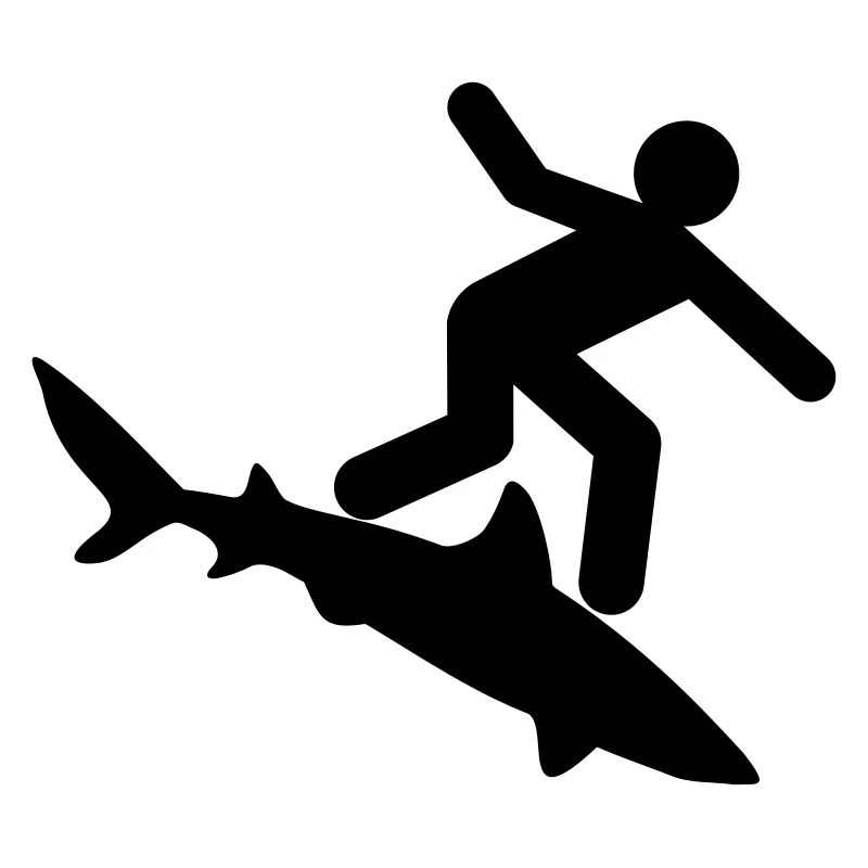 Hai - Surfer auf Hai