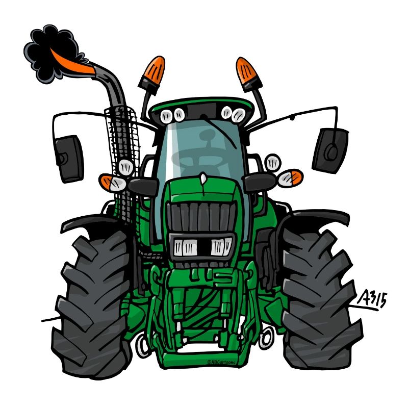 0175 tracteur vert