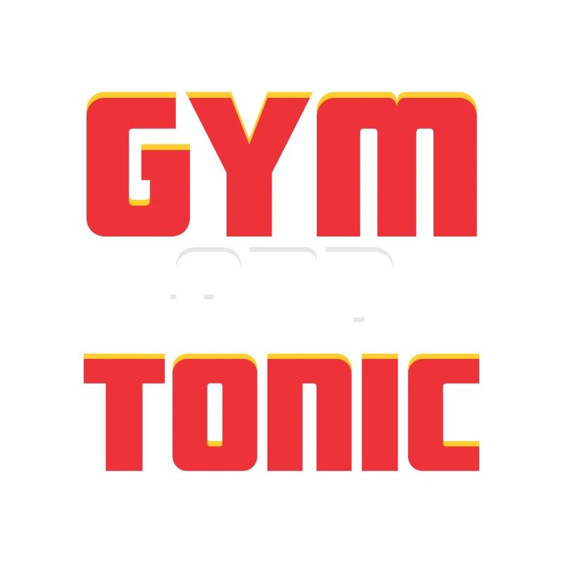 GYM AND TONIC GIN DRINKER TRAINING SPORT