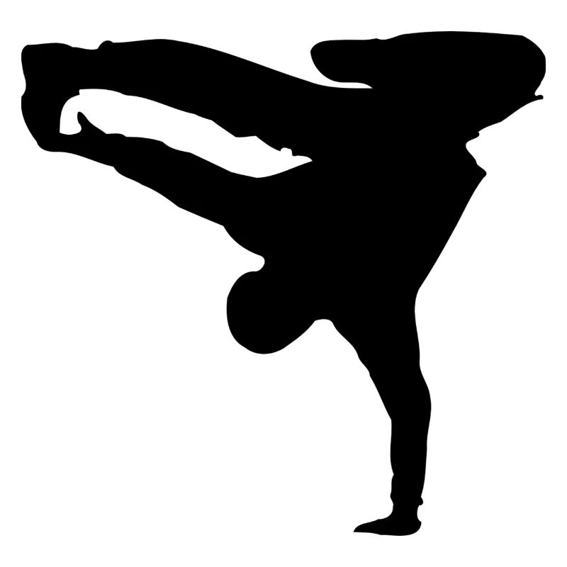 silhouette breakdancer