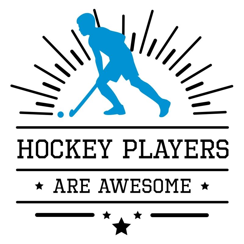 Les joueurs de hockey sont impressionnants, bleu