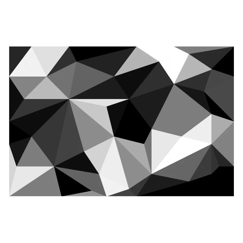 Polygon noir et blanc