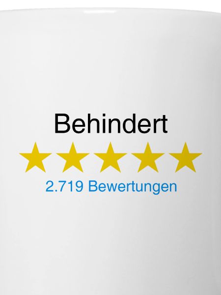 Behindert mit Bewertung