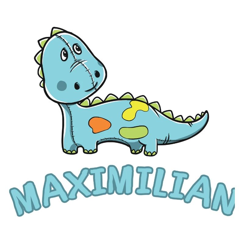 Dinosaurier lustig Kind Maximilian Geschenk Geburt
