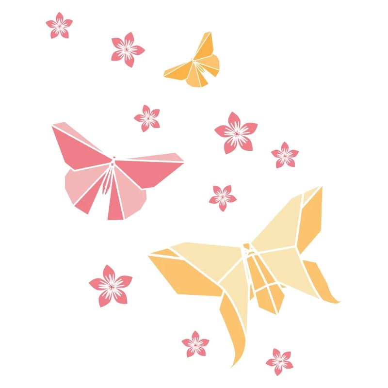 Origami butterflies