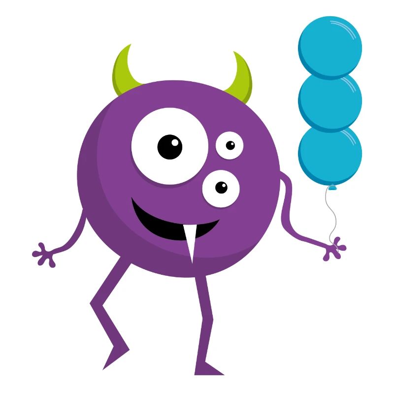 Fun Monster with Balloons