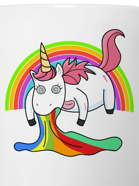 Kotzendes Einhorn Regenbogen