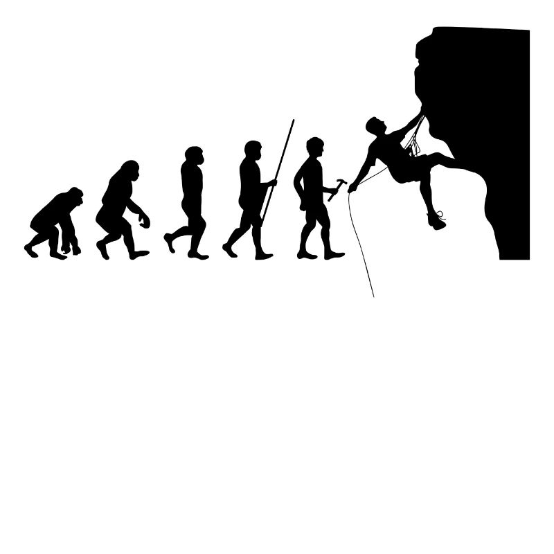 Evolution cadeau t-shirt Athlète Escalade