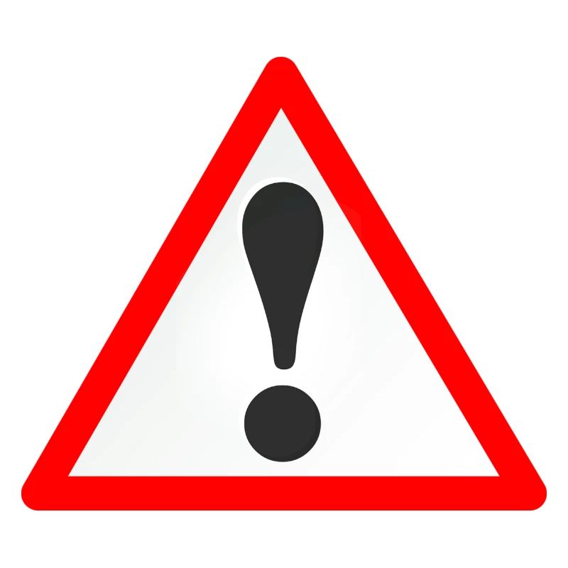plaque d'avertissement / exclamation / Avertissement / Attention