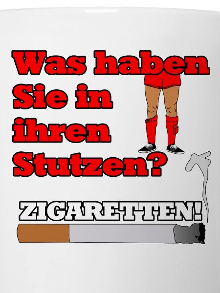 "Zigaretten in den Stutzen" - Geschenkidee