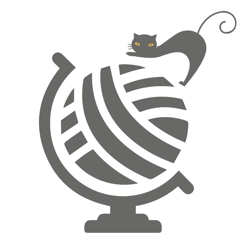 Cute Cat on Globe