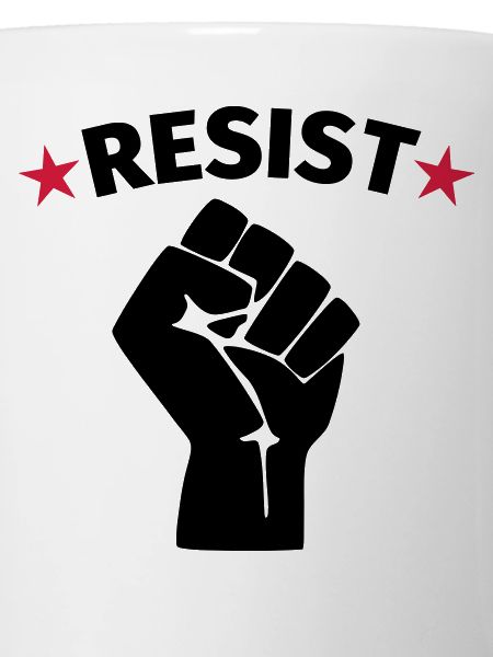 Resistance protest raised fist