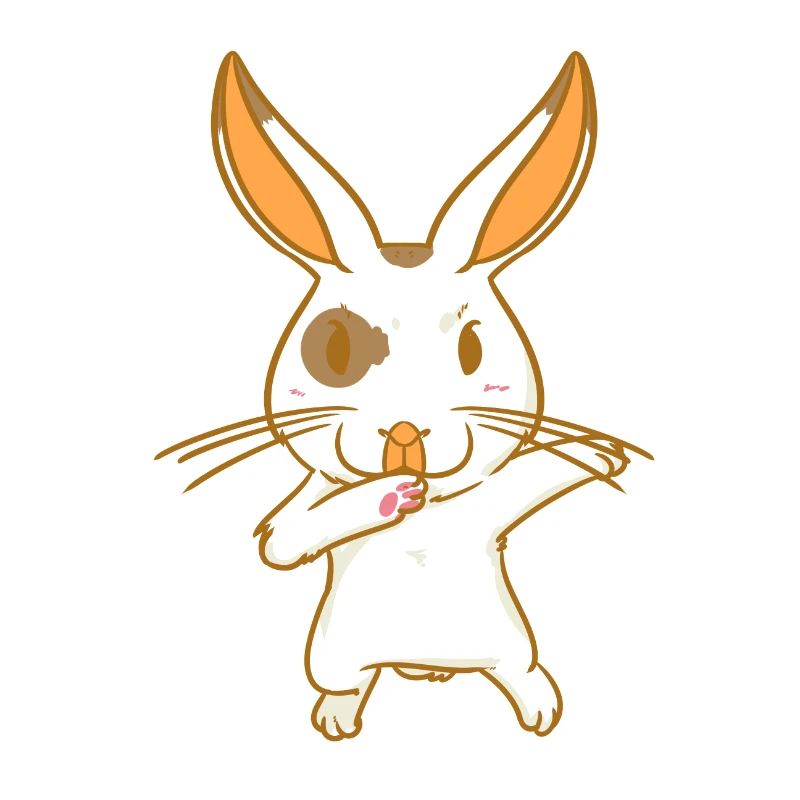 Rabbit - karate - fighting hare - dancing hare
